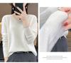 Women's Slimming V-Neck Pure Wool Cashmere Sweater - Soft, Seamless Knitwear Base Layer