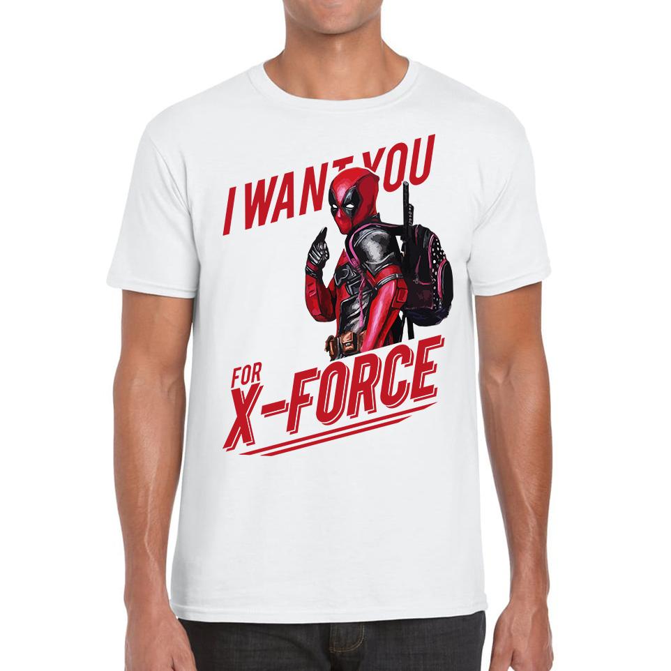 I Want You For X-Force, Deadpool Inspired Unisex Mens T Shirt Womens Tops Tees S