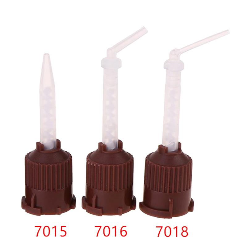 50 PZ Pontielli Miscelazione Monouso Odontoiatria Testa di Miscelazione in Gomma Siliconica 1:1 Pistola per Miscelazione e Dispensazione Impronte Materiali Dentali