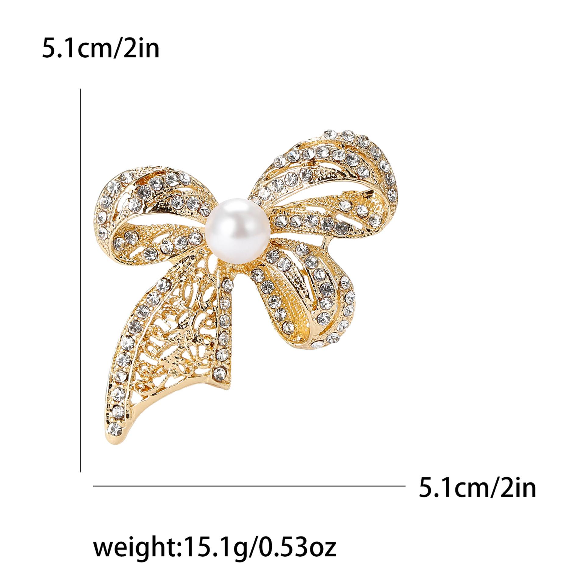 

Модная винтажная брошь-бантик с жемчугом премиум-класса, женская одежда, аксессуары, брошь со стразами