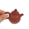 25Ml Enameled Pottery Teapot Pocket Hand Teapot Handstand Fingertip Kettle Tea Pet Dark-Red Enameled Pottery Teaset Accessories