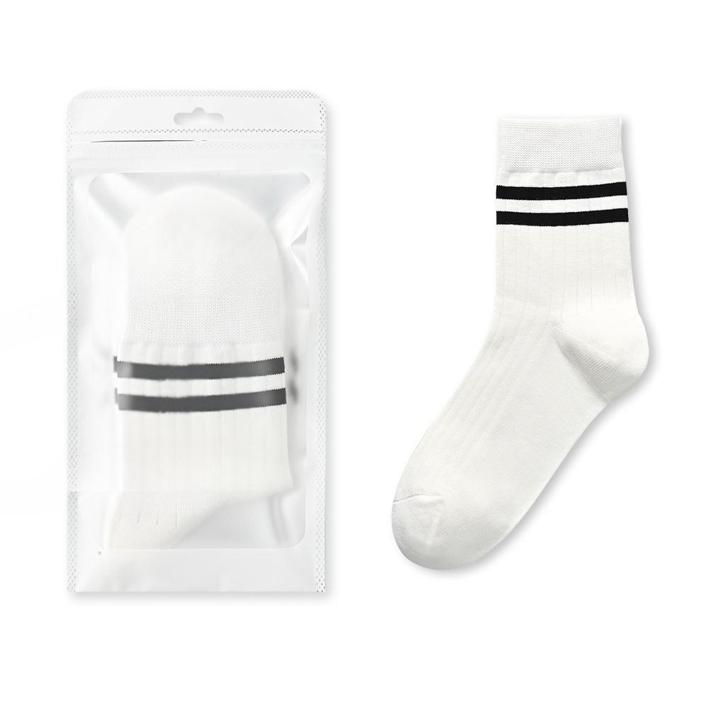 Men's Autumn and Winter Striped Cotton Anti Bacterial Deodorant Wicker Socks