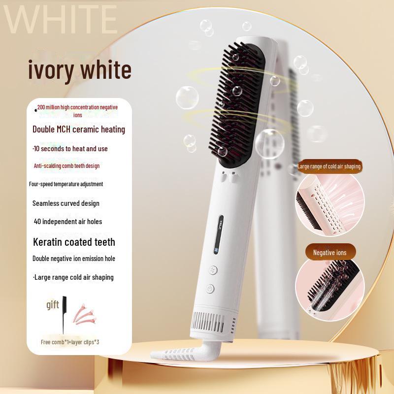 

Автоматический стайлер для волос: Холодный ветер, завивка, выпрямление, придание объема, расческа с отрицательными ионами белый