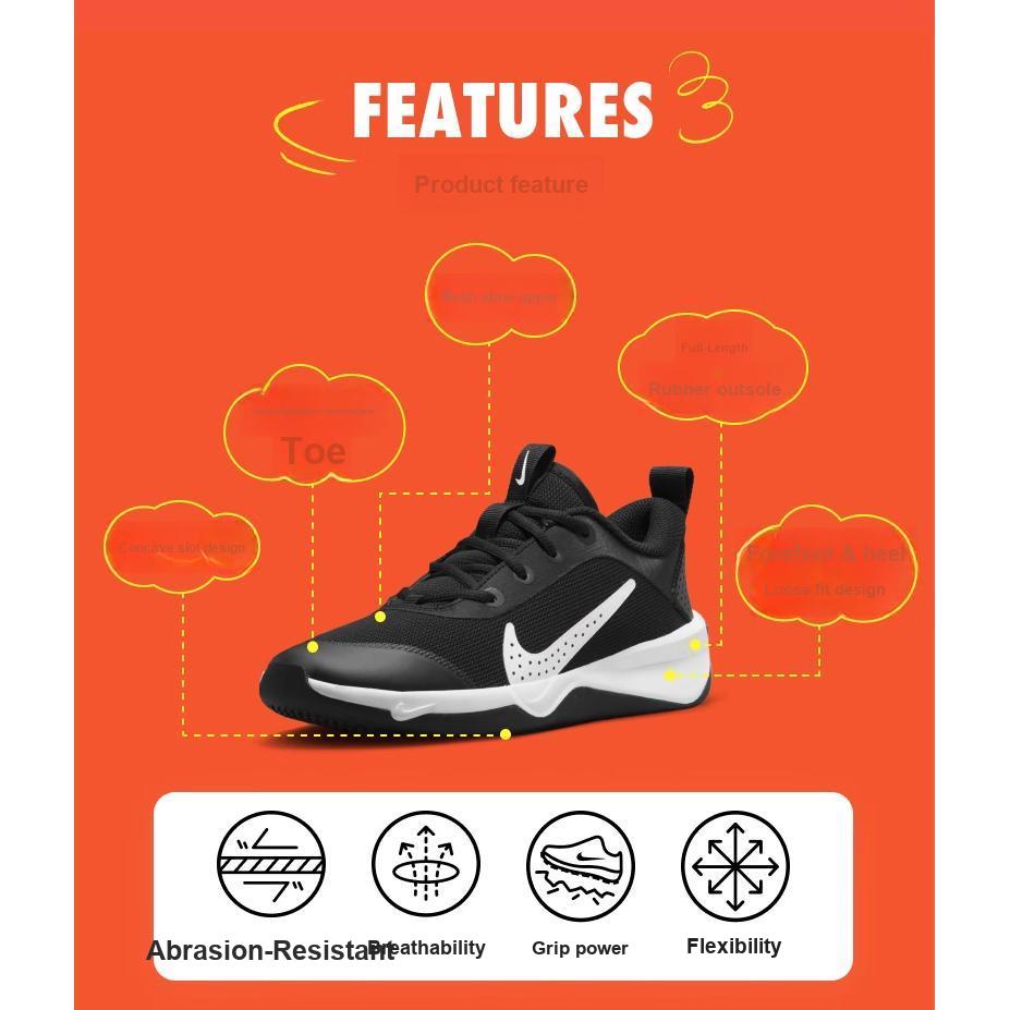 New Nike Omni Multi Court 'Black White' GS DM9027-002