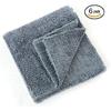 Kingsheep Edgeless Microfiber Towel Car Drying Wash Buffing 6Pack 16"X16" Ultra Plush 450Gsm Detailing Cloth (Gray)