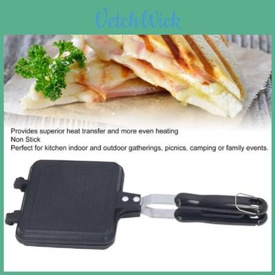 Sandwich Maker Pan With Nonstick Aluminum Griddle For Breakfast And Snack Preparation