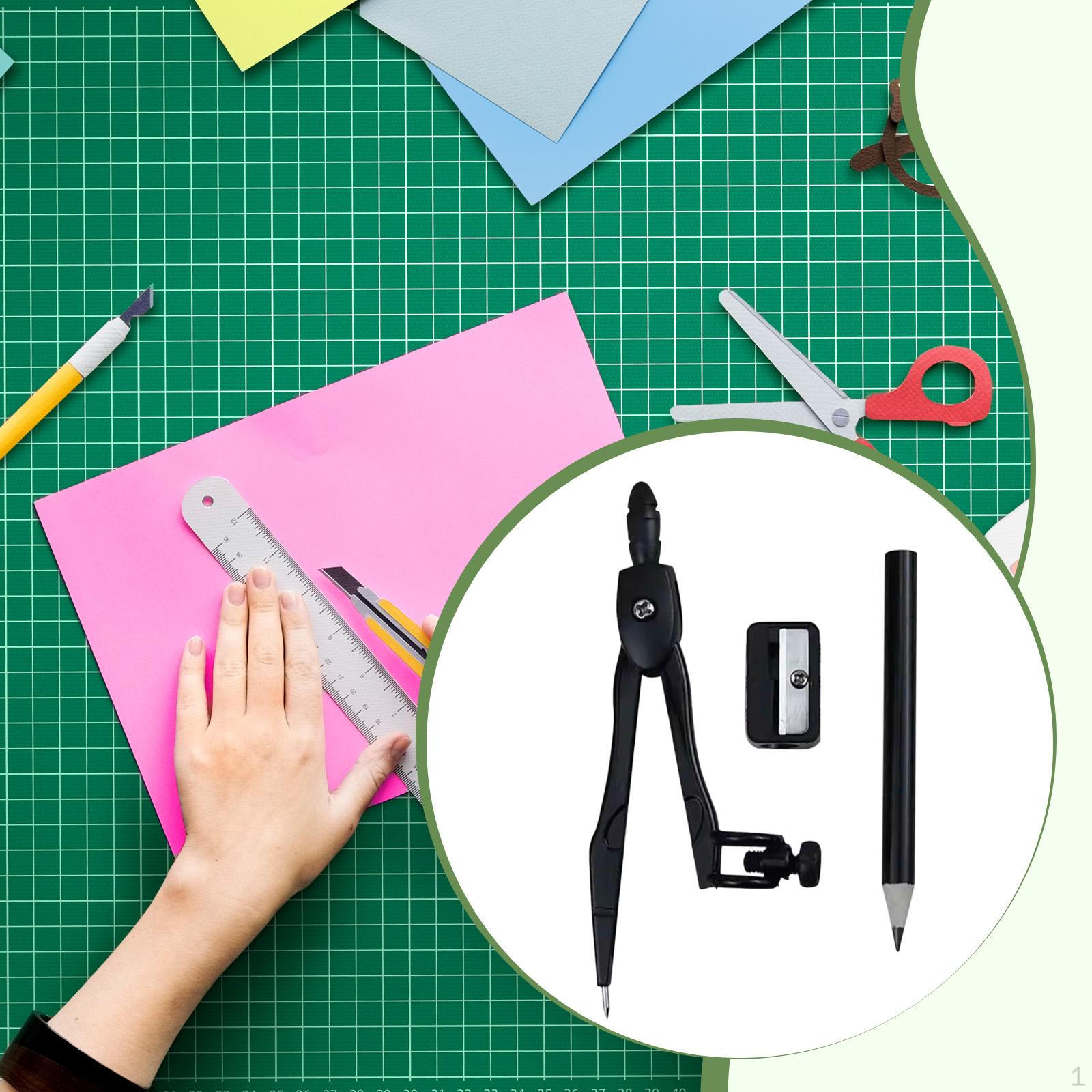 

Циркуль для геометрии с карандашом, для точного черчения, товары для дома и офиса