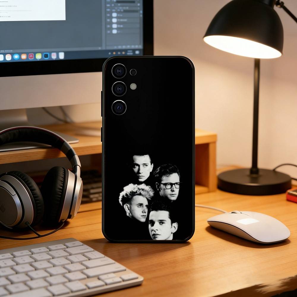 D-Depeche Mode Phone Case For Samsung S25,S24,S21,S22,S23,S30,Ultra,S20,Plus,Fe,Soft Silicone Black Cover