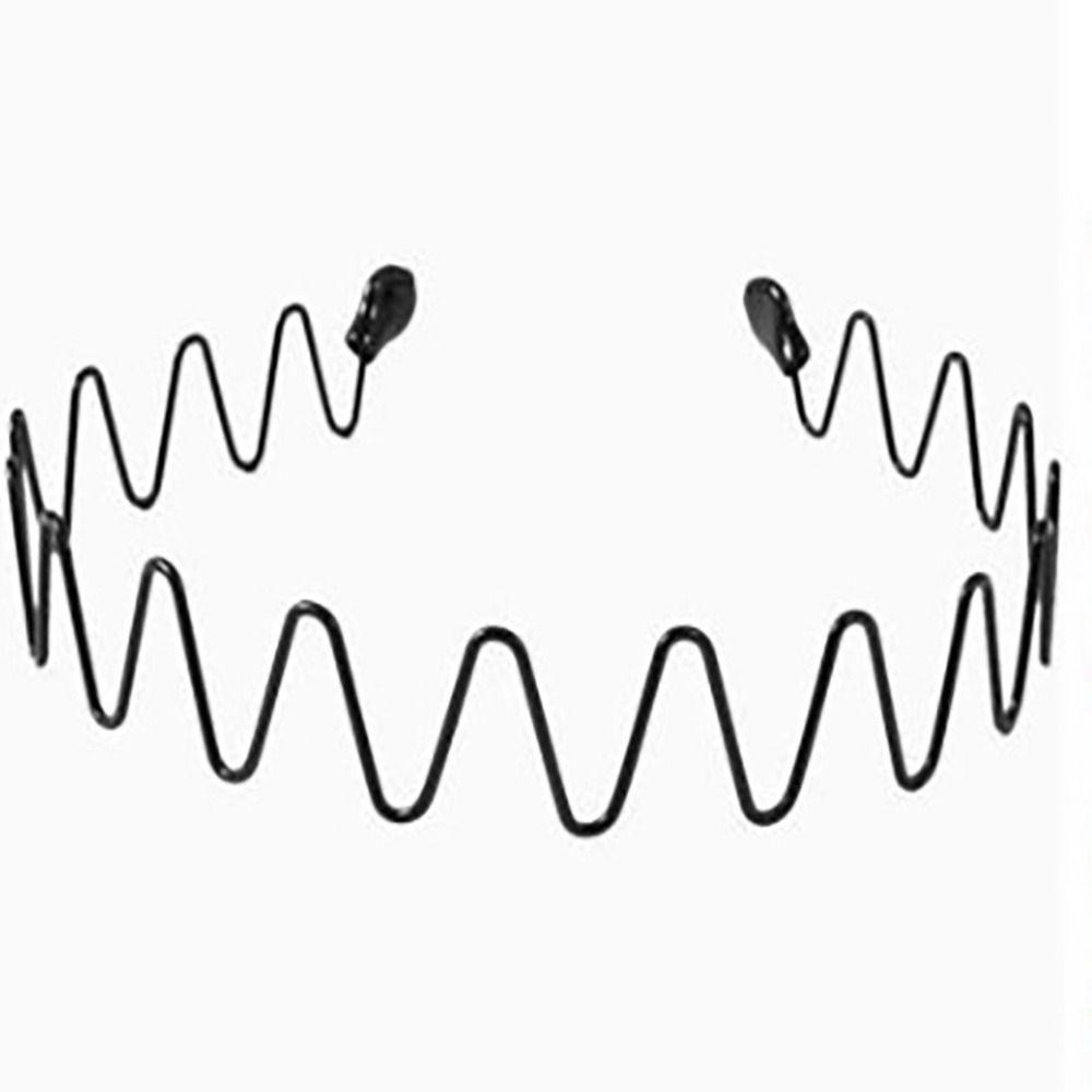 Hair Styling Tool Alice Style Casual Headwear Sports Metal Hairband Wavy Headband Black Head Hoop