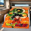 1 Stück Son Goku Druck Flanelldecke, Hohe Qualität für alle Jahreszeiten, Heimdekoration, Wärme und Komfort, Perfekt für Weihnachtsgeschenke
