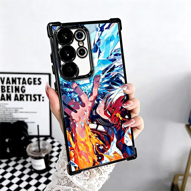 MHA My Hero Todoroki Shoto Weiche Handyhülle Für Samsung Galaxy S26 Ultra S25 Edge S24 FE S23 Plus S22 S21 + S20 Galvanisiert Anti-Fall
