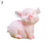 Desktop Resin Pig Model Figurine Sculpture DIY Craft Keychain Car Home Decor