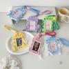 Photocard Holder Keychain Ribbon Bowknot Hanging Decoration Campus Card Protective Cover Ballet Style ID Badge Holder