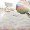 Soft Modern Pink Rugs Shaggy Fluffy Living Room Plush Carpets for Children Bedroom Bed Floor Foot Mats Nursery Kids Play Rugs