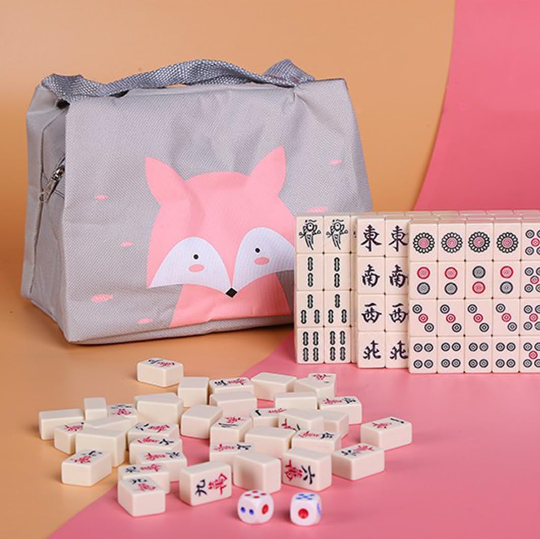 Mahjong Tiles Set with Storage Bag