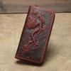 Luxury Men Wallet Genuine Leather Clutch Purse Embossing Long Wallets Thick Cowhide Male Purses Leather Money Hand Clutches