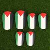 1Pair Palestine Flag Mini Soccer Shin Pads Wear-resistant Shock Absorbing Leg Protector For Kids Adult Football Guard