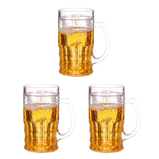 Beer Glasses 400ml Double Layer Funny Beer Cup Ornament Prank