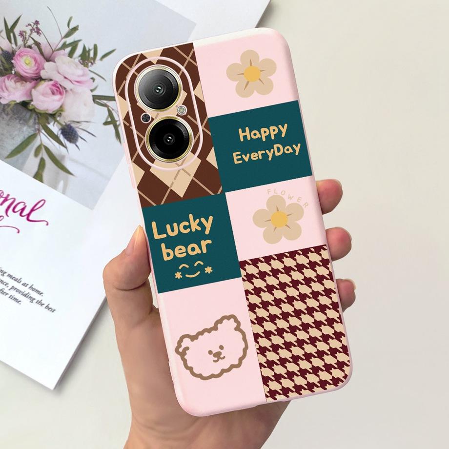 Hülle Für Oppo Realme C67 4G RMX389 Handyhüllen Schwarze Katze Mondnacht Weiches Silikon Stoßfeste Rückabdeckung Für RealmeC67 4G Funda
