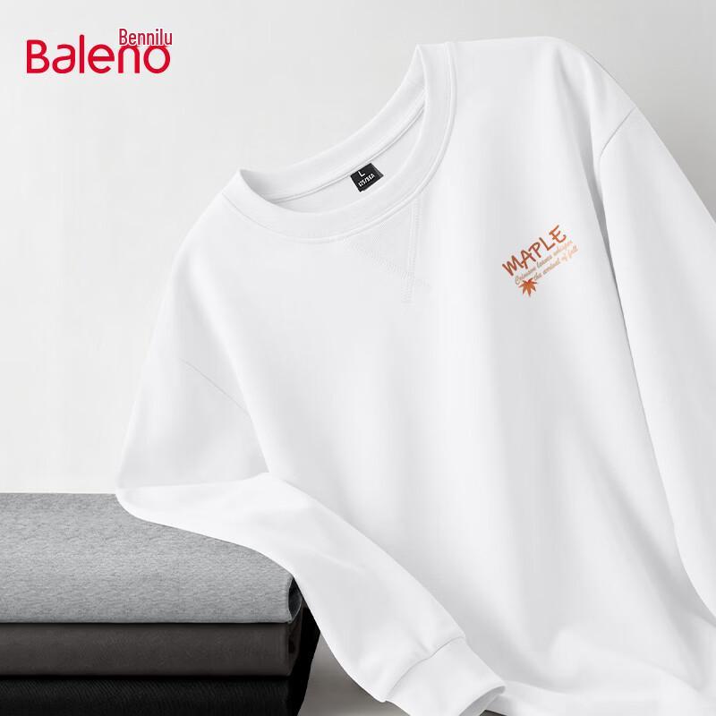 Baleno Men's Loose Fit Pure Cotton Long Sleeve T-Shirt