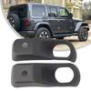 High Quality Car Accessories Car Light Cover Light Cap 1 Pair ABS Black Fog Lamp Bezel Fog Light Front Bumper For JEEP