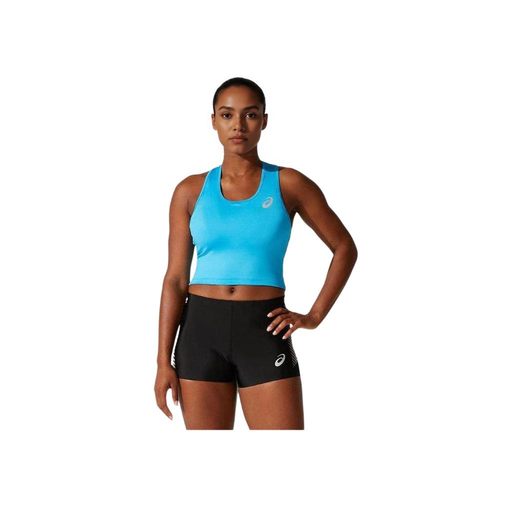 Asics Débardeur de sport décontracté confortable pour la course à pied pour femmes Bleu 2092A246-403