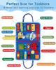 Montessori Early Childhood Educational Felt Learning Board: Teaches Dressing and Shoelace Tying.