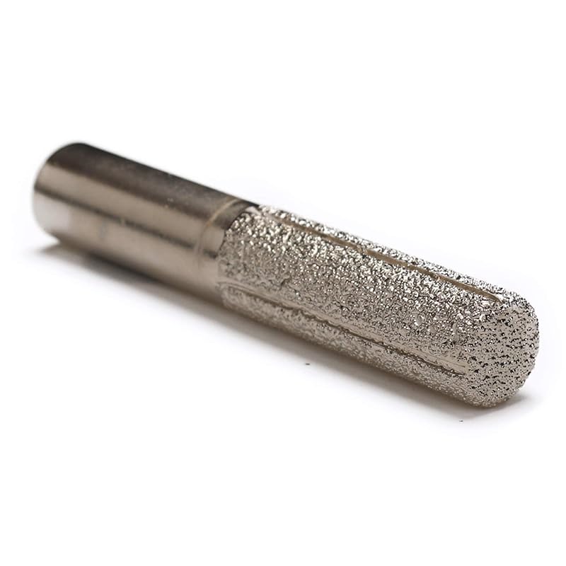 

JINGLING 13,3 мм Цилиндрическая алмазная фреза Цилиндрический профильный круг Паяный хвостовик 1/2 Инструменты для камня Total Length:75mm(3 inch)