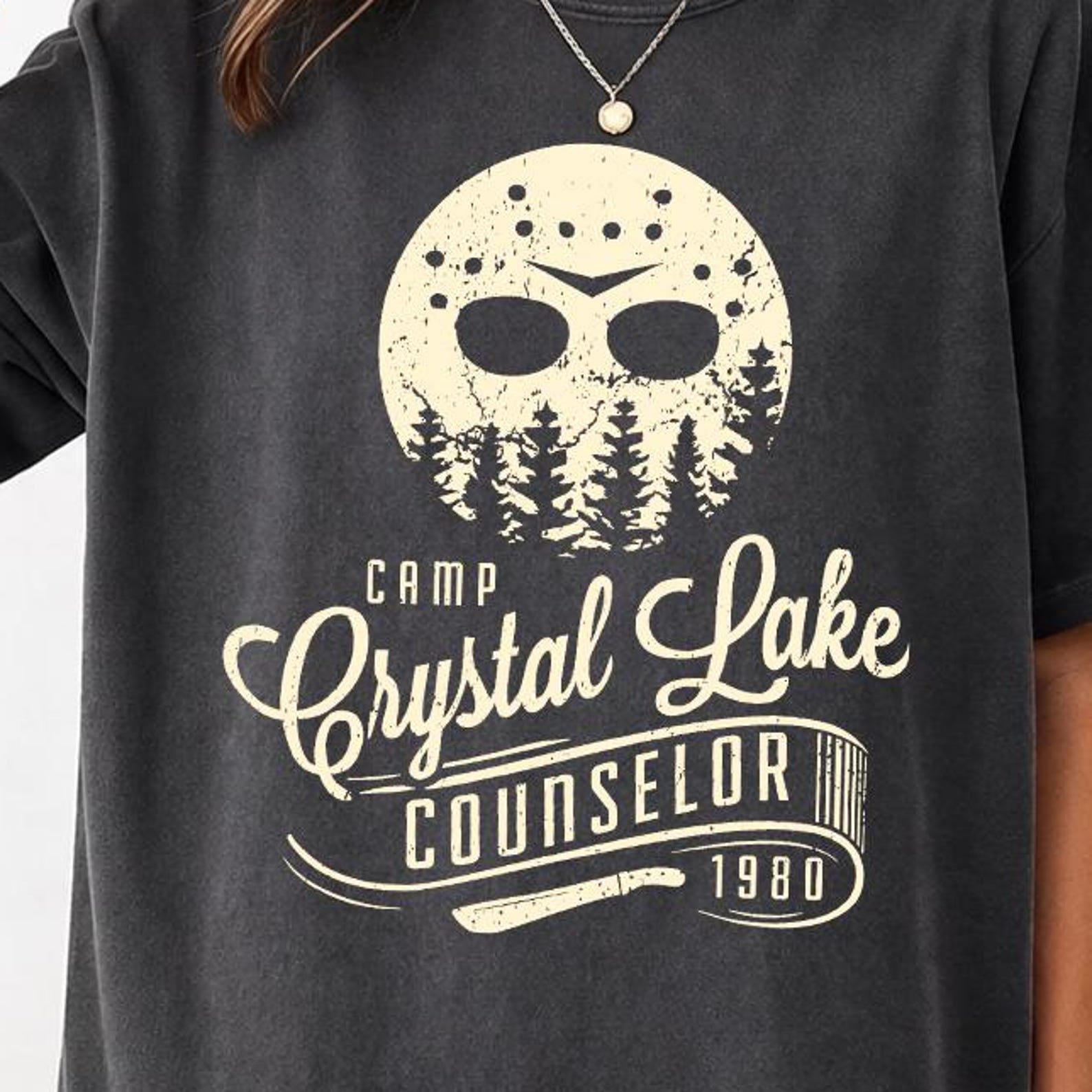 Camp Crystal Lake Counselor Shirt, Horror Movie Graphic Tee, Retro Slasher Vintage Shirt, Halloween Camp Tee, Unisex Horror Fan Apparel 3XL