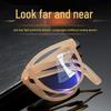 New Unisex Folding Multifocal Anti-Blue Light Reading Glasses - See Far and Near, Dual-Use Presbyopic Glasses