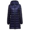 Down Jacket Ladies Coats Long Autumn Winter Hat Detachable Light Down Jacket Women Hooded Outerwear Female Warm Coat