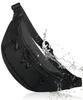 [Featured In Begin Magazine] Men's Body Bag, Large Capacity, Waterproof Pocket, Separates Wet Items, Holds Water Bottles, STREAM (Black, M)