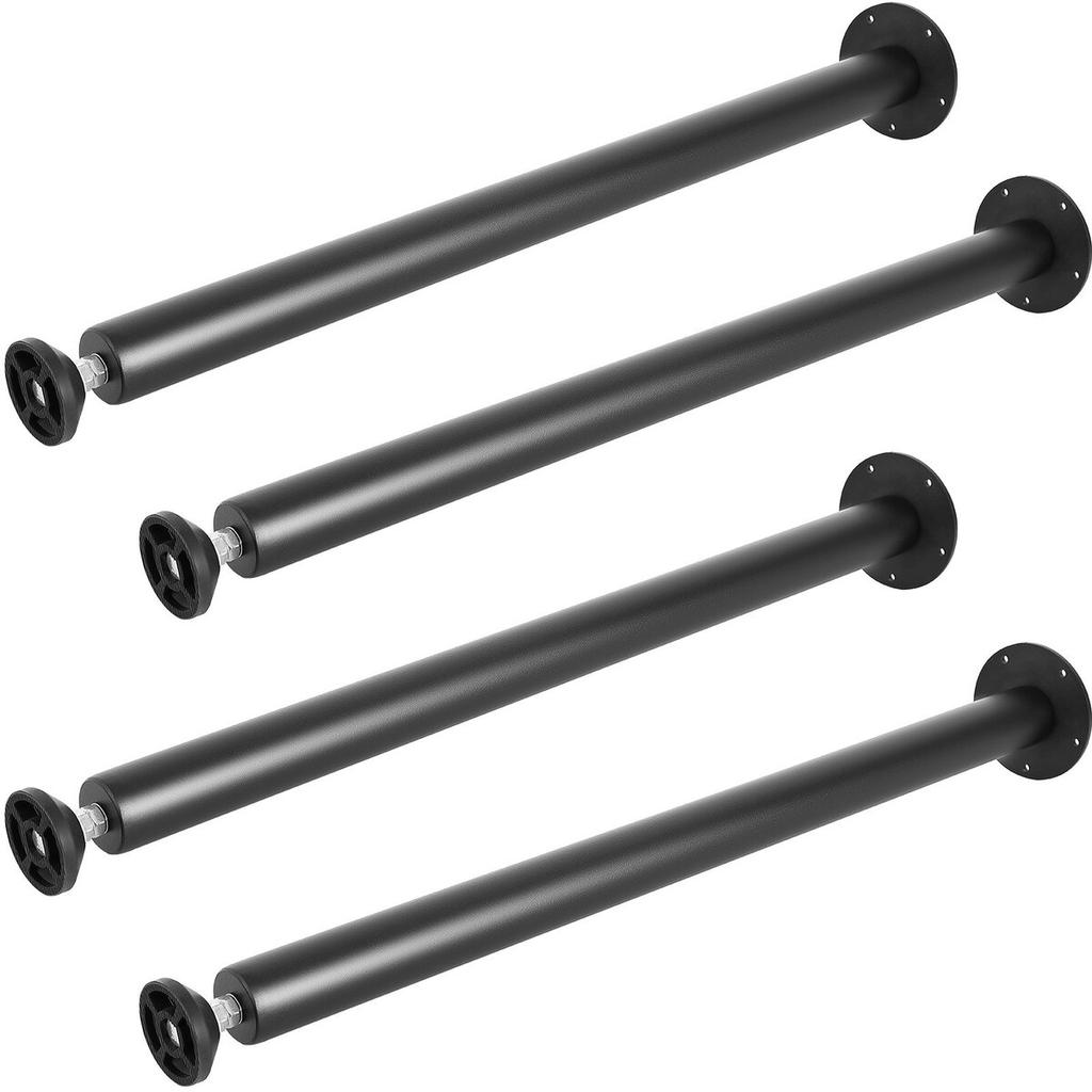 762MM Adjustable Desk Legs, Reinforced Steel Office Table Furniture Legs Set of 4 for DIY, 544.3KG Load Capacity Heavy Duty Desk Legs, Quick