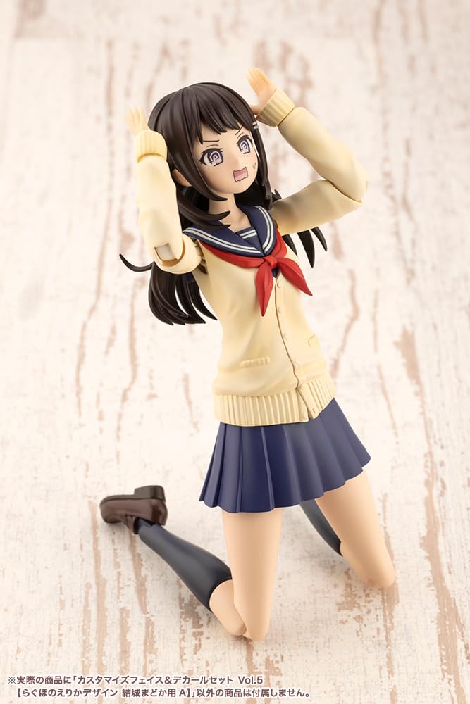 Kotobukiya "Sousai Shojo Teien" Customized Face & Decal Set Vol. 5 [Raghono Erika Design for Madoka Yuki A] Approximately 18mm Tall 1/10 Scale