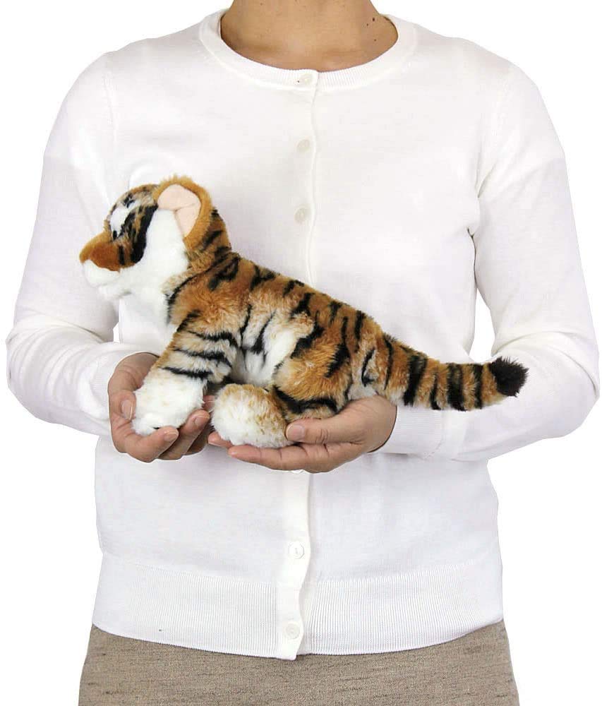 Calorata Amur Tiger Plush Toy Animal Realistic Animal Toy Doll Gift Present Birthday First Christmas Gift (Tiger Cub/Realistic Family/Soft