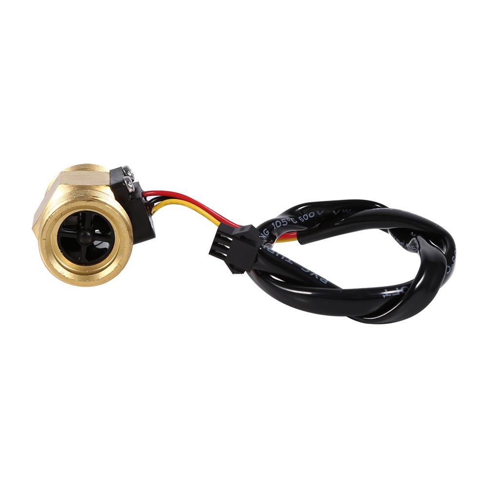 1 buc. Întrerupător cu senzor de debit de apă lichidă cu efect Hall cu filet DN20mm Cooper G3/4" 2-45L/min.