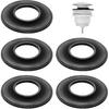6 PCS Universal Tub Stopper Gasket, Replaces Stoppers Bathtub Drain Gaskets, High Elastic Rubber Seal Tub Stopper Gaskets for Tubs Drain Assemblies