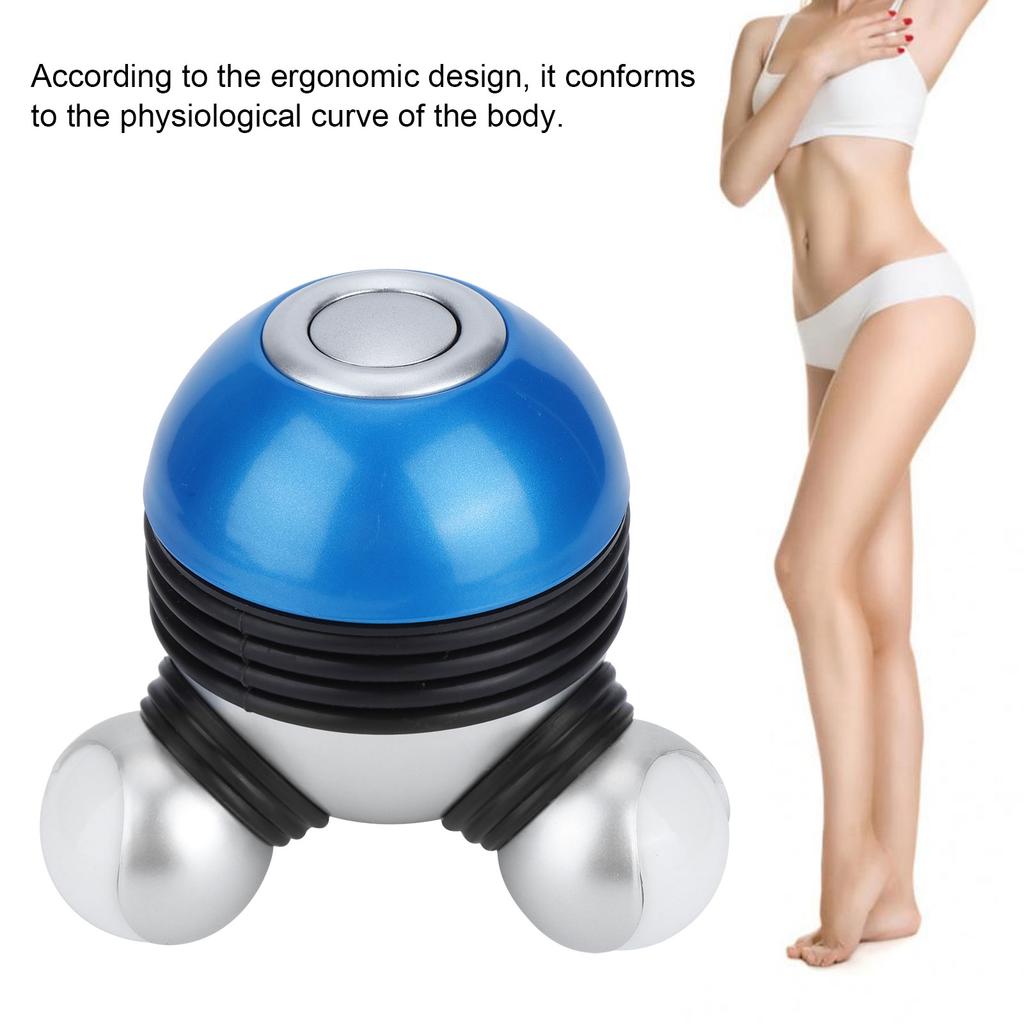 Mini přenosný ruční vibrační masážní přístroj s LED světlem pro uvolnění bolesti hlavy, krku a nohou(Červené )