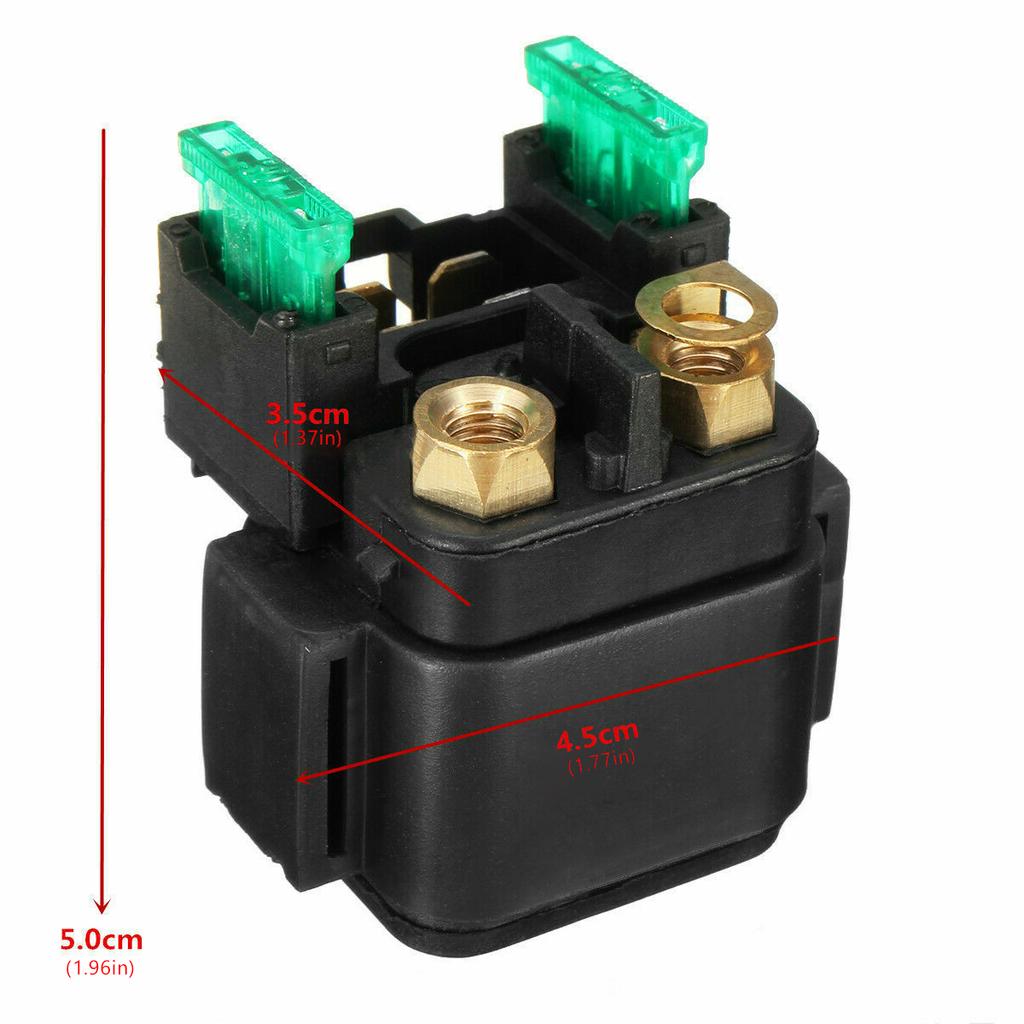 Starter Solenoid Relay 12V Professional Motor Starter Relay Solenoid Sturdy Motorbike Starter Relay Reusable for Car Auto