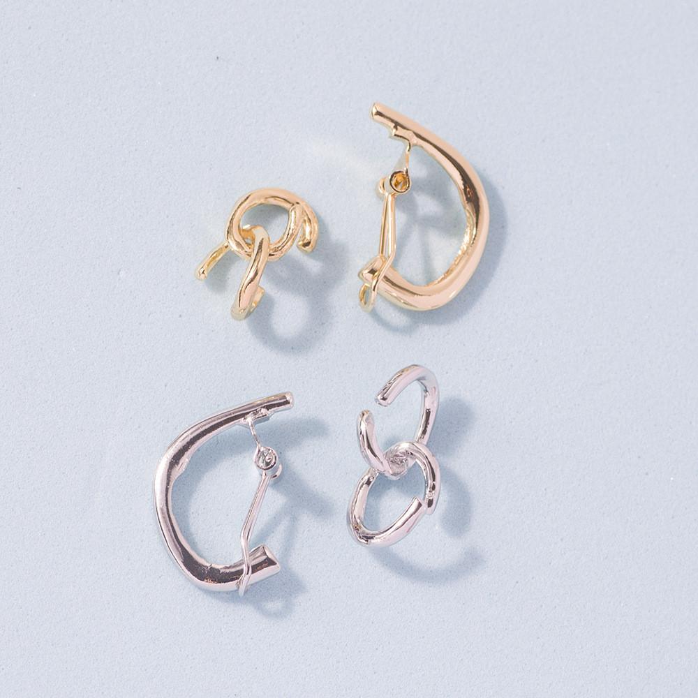 Style Street Chic Geometric Alloy Ear Cuffs Nonpiercing Trendy Jewelry Set