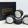Aromatherapy Candle Gift Box Set Soy Wax Plant Essential Oil Fragrance Frosted Black Pot Souvenir Gift