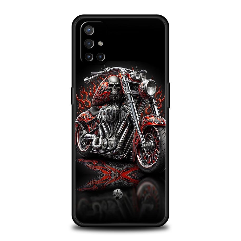 Phone Case For Oneplus 13R 13 12 10T 11 R10 Nord N100 N200 N10 9 9R CE 2 3 Z Pro Lite Soft TPU Colors Vintage Motorcycle Painted
