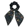 New Style Bow-shaped Hairband for Large Intestine. Women's Double-layer Satin Fabric Ponytail Hairband with Half-twisted Hairstyle Accessory.