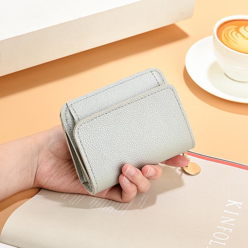 Korean Version of Women's Wallet, Short Fashion Handbag, Multi Card Slot Card Bag, Zipper Coin Purse