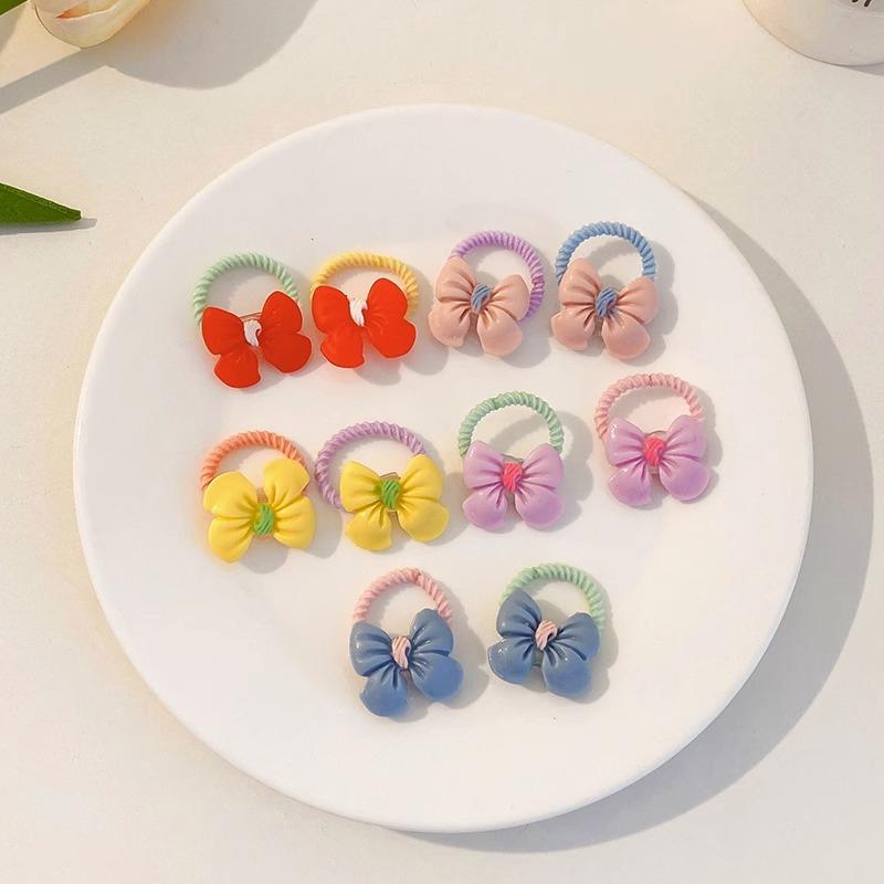 

10Pcs/Set Cute Cartoon Headbands Girls Elastic Hair Bands Hair Accessories For Kids Scrunchies Headwear Ornaments Gift