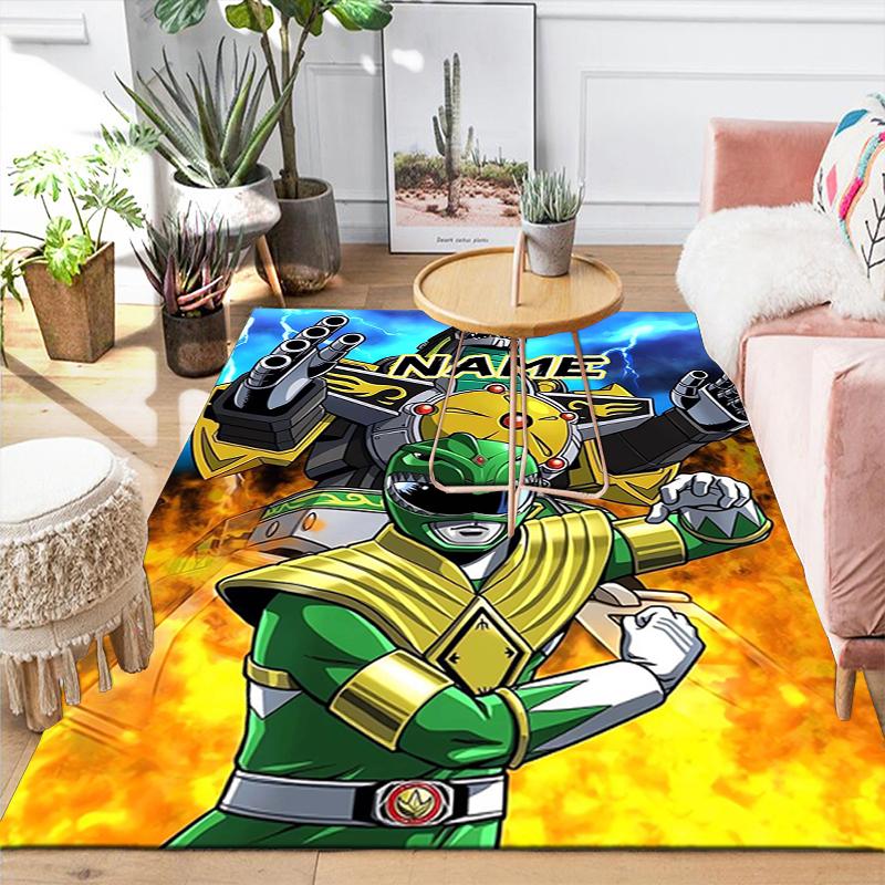 Custom 1Pc Power Rangers Heroic Team Rug Office Carpet Indoor Outdoor Entrance Doormat Nonslip Soft And Comfortable Living Room D2915220