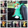 Cute Car Tissue Box For Backseat Plush Material Cartoon Character Design
