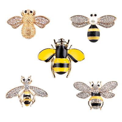 Exquisite Fashion Mini Cute Little Bee Wasp Insect Brooch Pin Women 'S Accessories