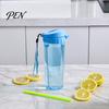 Hot Cold Drink Beverage Container Transparent Water Cup, Portable Plastic Bottle, with Strap Bottle Handle, Clear Heat-resistant Drinkware, for School
