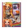 Rainbow High - Glitzer & shine - Mannequinpuppe 27cm - orange - Beine mit Glitzerflüssigkeit - ab 4 Jahren